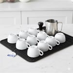 40X30 Cm Bar Lastiği Silikon Kahve Makinesi Pedi Tamper Ve Bulaşık Kurutma Matı Bulaşık Pedi - Siyah
