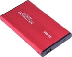 4299 Usb 2.0 Sata Harici 2.5 Hdd Harddisk Kutusu Kırmızı