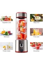450 Ml Taşınabilir Metal Kişisel Blender Shake'N Smoothies Blender Keskin Bıçaklı