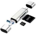 4858 Type C Usb Kart Okuyucu Micro Sd Card Reader Çevirici Dönüştürücü Adaptör
