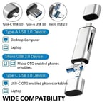 4858 Type C Usb Kart Okuyucu Micro Sd Card Reader Çevirici Dönüştürücü Adaptör