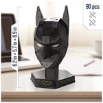 4D Build - Batman maskesi - kaliteli kartondan detaylı 3D model kiti, 90 parça, 12 yaşından itibaren Batman hayranları için