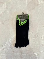 4'lü Bambu Parmaklı Mantar Önleyici Kokulu Gri Unisex Set Çorap Tek Beden