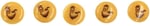 5 Adet 15 Mm Emoji Düğme (MODEL 6)