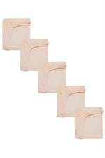 5 Adet 50 x 90 + 10 cm Anne Yanı Lastikli Penye Kumaş Bebek Çarşafı