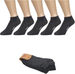 5 Çift Dikişsiz Yazlık Dayanıklı Pamuklu Patik Çorap-Antrasit Sneaker Çorap