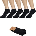 5 Çift Dikişsiz Yazlık Dayanıklı Pamuklu Patik Çorap- Siyah Sneaker Çorap