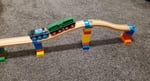5 parça Duplo to Brio Uyumlu Ahşap Tren Rayı Adaptör Seti