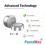 50 x PoundMax AG13 LR44 1,5 V PoundMax Alkalin Düğme Pil