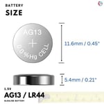 50 x PoundMax AG13 LR44 1,5 V PoundMax Alkalin Düğme Pil