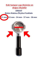 51 mm Ahşap Saplı Tamper Cafe Bar Barista Ekipmanları Kahve Espresso Temper İnox Paslanmaz