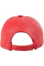(598)%100 Hakiki Deri Unisex Deri Cap Ayarlanabilir Şapka-1