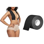 5CM x 5M kadın Göğüs Kaldırma Ve Şekillendirme Bandı meme Push Up Vücut Görünmez Yapışkanlı Sütyen