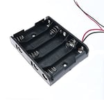 5'li 1,5V AA Kalem Pil Kutusu Yuvası 5x1,5V Kablolu Batarya Pil Tutucu