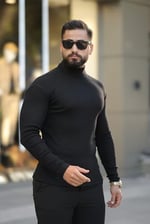 5'li Paket Erkek Boğazlı Balıkçı Triko Kazak