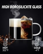 5oz Borosilikat Cam Espresso Bardak 4'lü Set