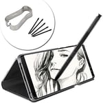 5X S-Pen yedek uç Samsung Galaxy Tab S7 FE/Tab S7 / Tab S7+ Plus/Galaxy Tab S8 / Tab S8+ Plus/Tab S8 Ultra için dokunmatik Stylus S Pen Uçlar Nibs alet seti yeniden dolum - siyah