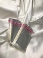 5x12 CM (KAPAK PAYI DAHİL) Kendinden Yapışkanlı Jelatin Poşet Bantlı Şeffaf Opp Torba Paket 100lü (5x12)