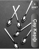 6 Adet Çelik Lüx Çay Kaşığı W-6lıçay-klasik