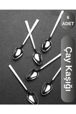 6 Adet Çelik Lüx Çay Kaşığı W-6lıçay-klasik