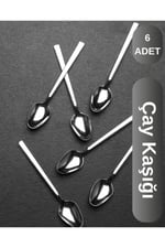 6 Adet Çelik Lüx Çay Kaşığı W-6lıçay-klasik