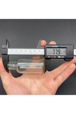 6 Adet Şeffaf Cam Shot Şişesi Sızdırmaz Gümüş Metal Kapaklı Kolonya Koku Süs Çok Amaçlı Şişe 30ml