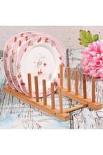 6 Bölmeli Lux Bambu Tabaklık Organizer 8681144704034