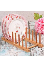 6 Bölmeli Lux Bambu Tabaklık Organizer 8681144704034