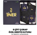 6 Çift Erkek Kışlık Bambu Çorap - Dikişsiz Burun, Esnek, Dayanıklı, Nefes Alan, Çevre Dostu,Sıcak Tutan ve Yumuşak Dokulu