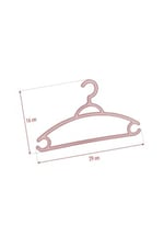 6’lı Bebek Askısı & Bebek Gardırop Askısı Pembe Set