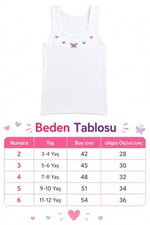 6 lı Tutku Kız Çocuk Geniş Askılı İşlemeli Atlet%100 Pamuk TKC0166 - Seçenekler: 5-6 Yıl, 1-2 Yıl, 7-8 Yıl, 9-10 Yıl, 3-4 Yıl, 11-12 Yıl