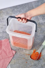 6 Litre Tutma Saplı Bakliyat ve Un Saklama Kabı, HH.C.761
