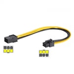 6 Pin PCIe Uzatma Kablosu PCIe 6 Pin Dişi - Erkek Güç Kaynağı Kablosu 30cm