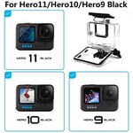 60 m su geçirmez gövde, GoPro Hero 12/Hero 11/Hero 10/Hero 9 Black ile uyumlu, su altı dalış aksesuarı, Go Pro Hero 12, 11, 10, 9 aksiyon kameraları için