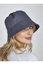 (634) Unisex Yazlık Kumaş Kova Şapka, Erkek Kadın Düz Balıkçı Bucket Şapka-1