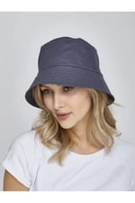 (634) Unisex Yazlık Kumaş Kova Şapka, Erkek Kadın Düz Balıkçı Bucket Şapka-1