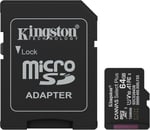 64GB microSDXC Canvas Select Plus Gen3 100MB/s A1 Card + Adapter - Seçenekler: Adaptörlü kart, Sadece kart, 1TB, 64GB, 128GB, 256GB, 512GB