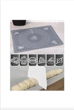 65X45 Gri Hamur İşi Matı (Gri, 65x45) - Seçenekler: 50x40, 65U x 45G cm, 65x45
