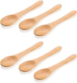 6'lı Bambu Ölçü ve Baharat Kaşığı Seti, Çok Renkli, 17 cm