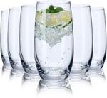 6'lı Bardak Seti, Kristal Highball Su Bardakları, Su, Meyve Suyu, İçecek, Mojito, Karışık İçecekler, Kokteyl Bardağı Seti - 15 oz için Cam Bardaklar