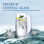 6'lı Bardak Seti, Kristal Highball Su Bardakları, Su, Meyve Suyu, İçecek, Mojito, Karışık İçecekler, Kokteyl Bardağı Seti - 15 oz için Cam Bardaklar