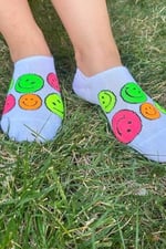 6'lı Desenli Dikişsiz Bambu Görünmez Sneakers Çorap Seti/Kutulu Set/Unisex