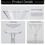 6PC Akrilik Martini Bardakları, 7oz Kırılmaz Plastikten Üretilmiş Plastik Martini Bardakları, Kırılmaz ve Havuz Kenarı, Açık Havada, Kamp ve Daha Fazla Kullanım için Mükemmel, Yeniden Kullanılabilir