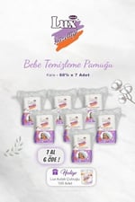 7 AL 6 ÖDE Lux Kare Bebe Temizleme Pamuğu 60' lı, Kulak Çubuğu Hediyeli