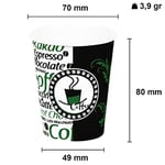 7 Oz Karton Bardak Yeşil Otomat Çay Kağıt Bardak Kapaklı 180 ml - 100'lü (Siyah)