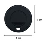 7 Oz Karton Bardak Yeşil Otomat Çay Kağıt Bardak Kapaklı 180 ml - 100'lü (Siyah)