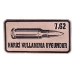 7,62 Harici Kullanıma Uygundur Deri PEÇ -Arma - Leather Patch