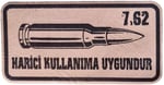 7,62 Harici Kullanıma Uygundur Deri PEÇ -Arma - Leather Patch