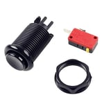 7X Arcade Düğmeleri 30 mm Happ Tipi Standart Basmalı Düğme Anahtar 20 cm Düğmeli Kablo Arcade Joystick Arcade1up Oyun Konsolu (Kırmızı)