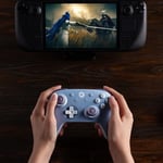 8Bitdo Ultimate 2C Wireless Controller for Windows PC and Android, with 1000Hz Polling Rate, Hall Effect Joysticks and Hall Triggers, and Remappable L4/R4 Bumpers, Turbo Function (Dark Blue)
